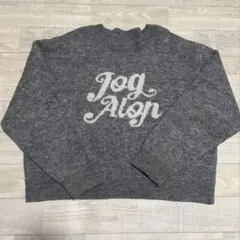 GRL Jog Alon ロゴニット グレー