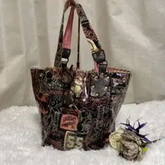 未使用級】Crystal Ball トートバッグ黒 ミラーチャーム付 - メルカリ