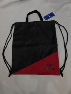 Ｏmona様専用ミズノMizuno ドローストリングバッグ 黒/赤のサムネイル