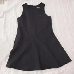 COMME CA ISM ブラック ジャンバースカート