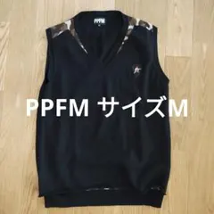 PPFM Vネックベスト サイズM ブラック 迷彩