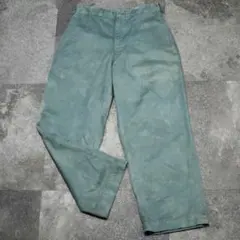 古着 usarmy 50's チノパン 後染め アメリカ軍 ワイドパンツ