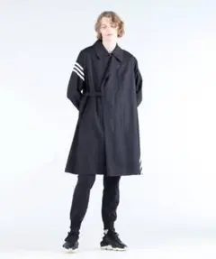 Y-3 ストライプ コート ブラック M相当のサムネイル
