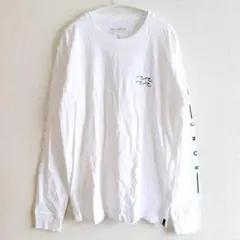 ビラボン　Tシャツ　クリーンロゴ　クルーネック　ゆったり　ストリート　白　Lのサムネイル