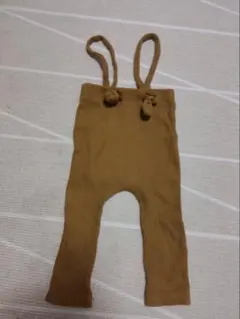 リブ編みブラウンパンツ 80サイズ