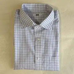 UNIQLO メンズ 半袖シャツ　XL チェック柄　クリーニング済み