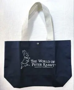 新品未使用 ピーターラビット トートバッグ 非売品 ネイビー