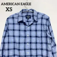 AMERICAN EAGLE アメリカンイーグル　メンズシャツ　チェック柄　XS