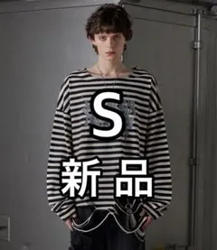 総柄ラインストーングラフィックロンT Sサイズ【GRANCY】