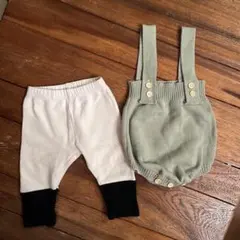 【未使用】韓国子ども服　70cm パンツ　レギンス、サロペット