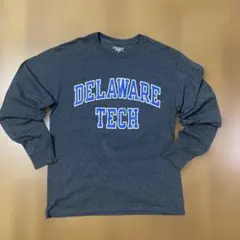 Champion チャンピオン　カレッジロゴ長袖Tシャツ ダークグレーM