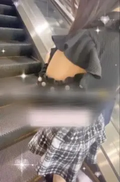 AnK Rouge アンクルージュリブニットトップス ブラック