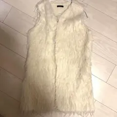 allureville アルアバイル ファーニットベスト ホワイト