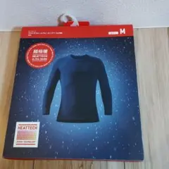 新品未使用☆超極暖ヒートテックメンズМネイビーウルトラウォームクルーT九分袖