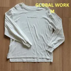 GLOBAL WORK　長袖カットソー　ホワイト　 Mのサムネイル