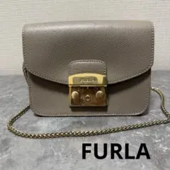 FURLA フルラ メトロポリス ショルダーバック グレージュ 肩掛け