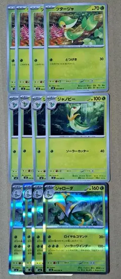 【ポケカ】ツタージャ-ジャノビー-ジャローダ進化ライン12枚セット