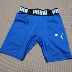 PUMA インナータイツ 青 130