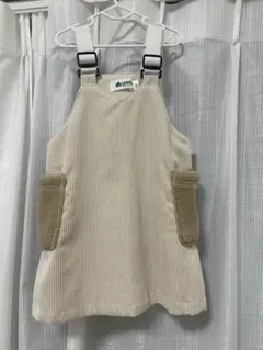 ベージュ コーデュロイ ワンピース♡90cm