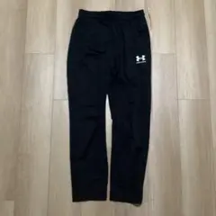 Under Armour 黒 ジャージパンツ★右膝穴あきアリ★