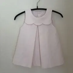 Jacadi ワンピース 6M ピンク スカラップ