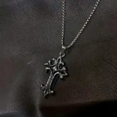 クラシックデザイン クロスネックレス シルバー メンズ レディース クロス3