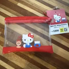 【韓国ダイソー】ハローキティクリアポーチのサムネイル