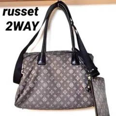 russet ラシット 2WAY 4室トート ショルダー バッグ ポーチ付