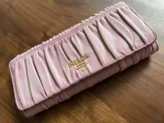 PRADA プラダ　ナッパ　長財布　ピンクベージュ
