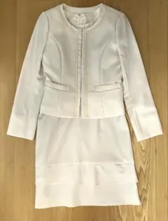 セレモニースーツ ジャケット ワンピース 入学式 卒園式 アイボリー