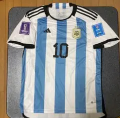 2022ワールドカップ アルゼンチン代表 メッシ ユニフォーム アルゼンチン代表（H) 2022 W杯 FINAL マッチデイ付き＆ W杯パッチ