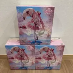 桜ミク AMP+ フィギュア 桜ドレスver. 3体セット