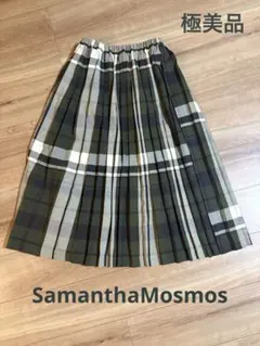 ぽ*て様 【Samansa Mos2】チェック柄プリーツスカート 定価¥7,00