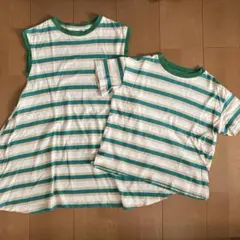 MARKY'S ストライプ Tシャツ ワンピース120お揃い