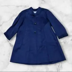LUNO LUMO ウール カシミヤ100% ネイビー ロングコート　Mサイズ