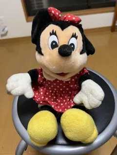 ミニーマウス　ぬいぐるみ　レトロ　ディズニー