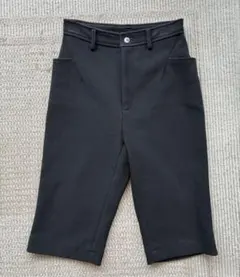 【貴重】コムデギャルソン　スカート付ハーフパンツ　ポリエステル　膝丈　XS 貴重】コムデギャルソン スカート付ハーフパンツ ポリエステル