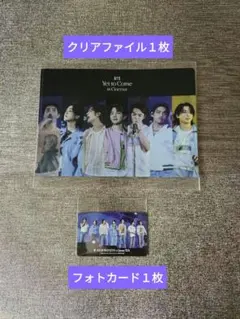 BTS 映画入場特典 クリアファイルとフォトカード