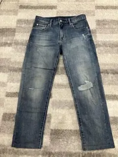 UNIQLO ダメージ加工 ブルーデニム　28