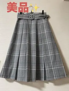 【美品】MISCH MASCH タータンチェックタックスカートのサムネイル