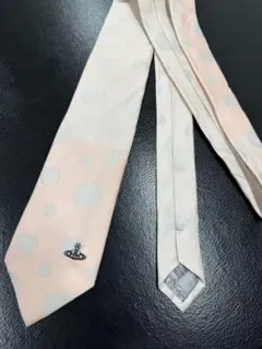 【Vivienne Westwood ヴィヴィアン】　ネクタイ　ピンク　ドット柄