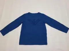 EMPORIO ARMANI 青色 長袖カットソー ロンT 6A 118cm