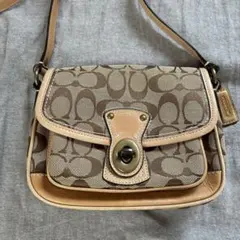 COACH コーチ シグネチャー ショルダーバッグ 10566 レザー