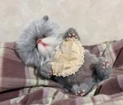 猫　アートドール　ぬいぐるみ