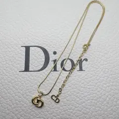 クリスチャンディオール　CDロゴ ネックレス ラインストーン　クリスタル