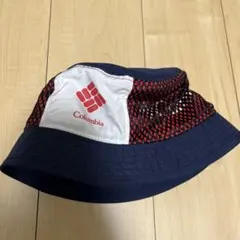 Columbia バケットハット S/M ネイビー/レッド