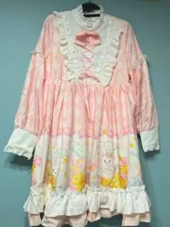 ロリータワンピース ピンク