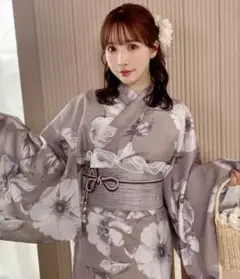 GRL 三上悠亜 水彩花柄浴衣セット[fy004]　グレイル