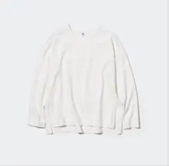 UNIQLO UVカットスリットT オフホワイト 長袖Tシャツ L