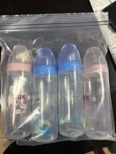 哺乳瓶 4本セット NUKスリムタイプ